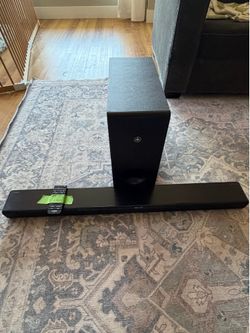 Yamaha YAS-408 2.1ch Soundbar w/ Wireless Subwoofer Dolby Digital Black