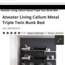 Three Bunk Beds No Mattresses From Ashley Furniture Great Price