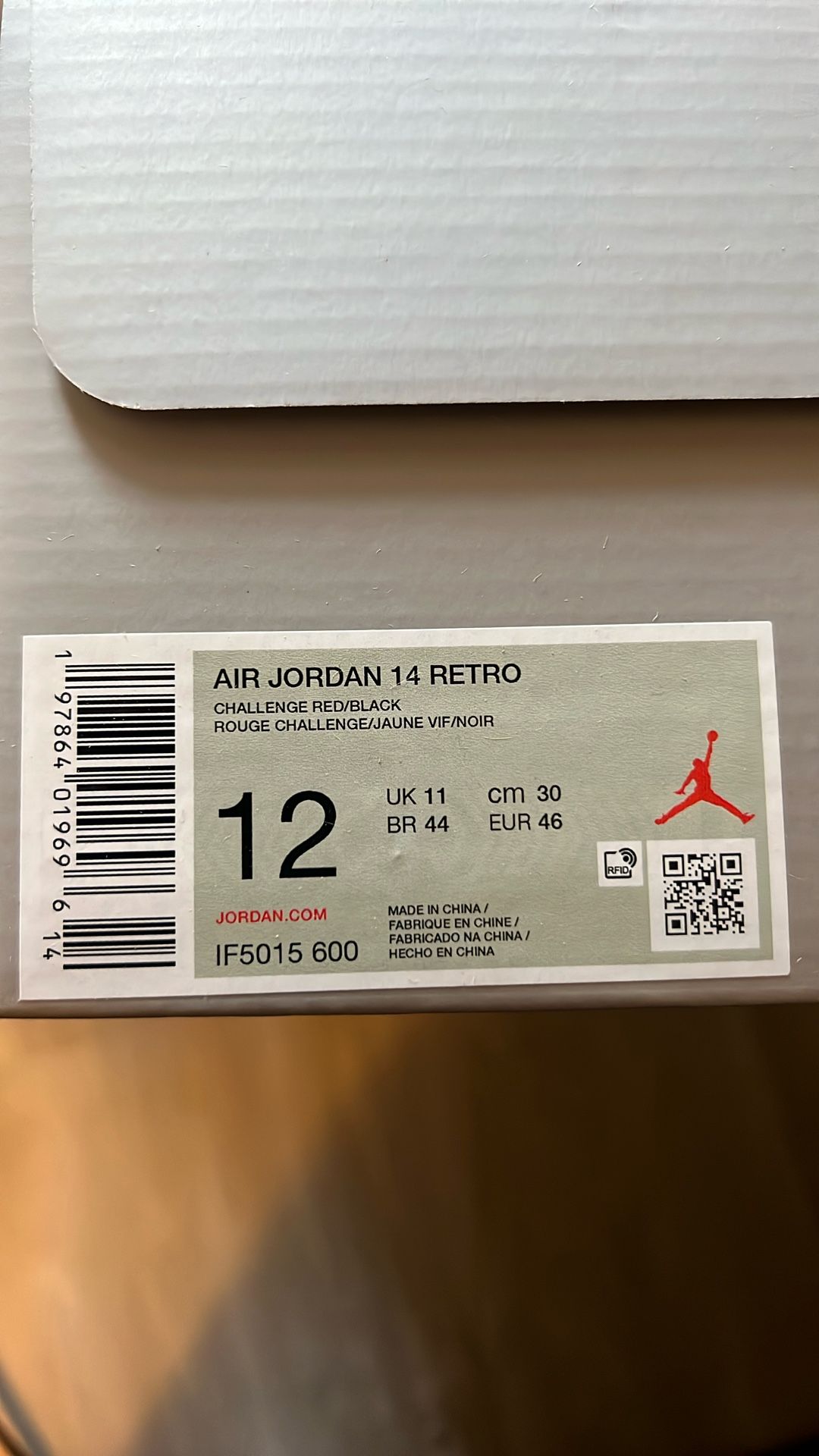 Air Jordan 14 Retro Size 12