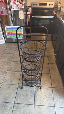 3 Tier basket organizer kitchen