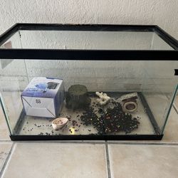 10 Gallon Aquarium  with light and filter 