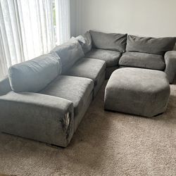 Grey 5 Piece Sectional Couch
