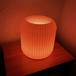 Modern 3D Printed Lamp Compatible with LED Pucks - 7.8" H x 7.4" W