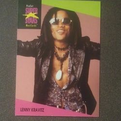 ProSet 1991 Lenny Kravitz #61 Pop Rock Singer Card Music Musicards Superstars Vintage Collectible Pro Set