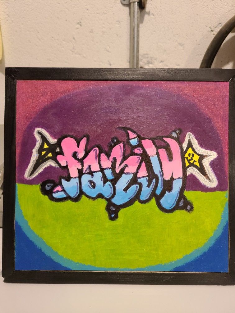 "Family" Painting And Frame