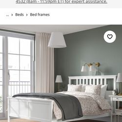 IKEA Solid wood queen bed frame