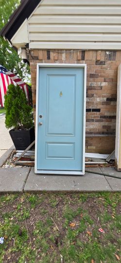 36x80 front door framed , ready to install.
