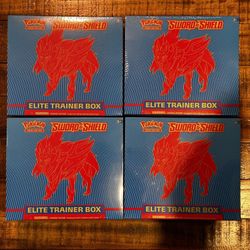 Pokemon Sword And Shield Elite Trainer Boxes ETB! Sealed!