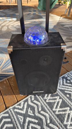 Sharper Image Portable Speaker with Light Show