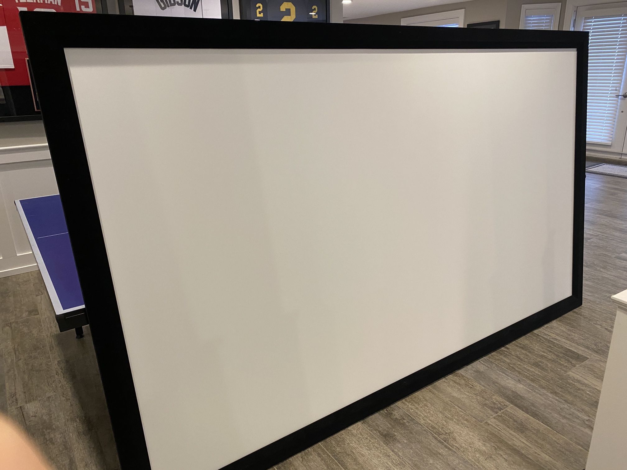 120” Fixed Frame Projection Screen + Panasonic Projector (Can be bought as a bundle or individually) 