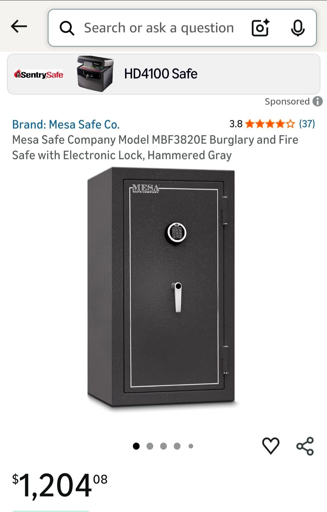 Mesa gun safe box