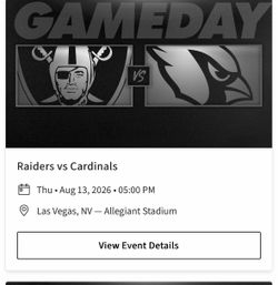 Raiders tickets