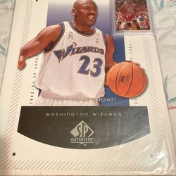 Michael Jordan Poster And PSA Graded Card