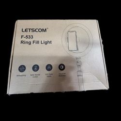 Letscom F-533 Ring Fill  Light/ *New*/Selfie Remote Control/360*Lighting