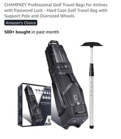 CHAMPKEY Professional Golf Travel Bags for Airlines with Password Lock