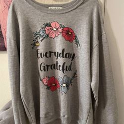 Plus Size Womens long sleeve sweatshirt size XL