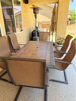 Outdoor dining table