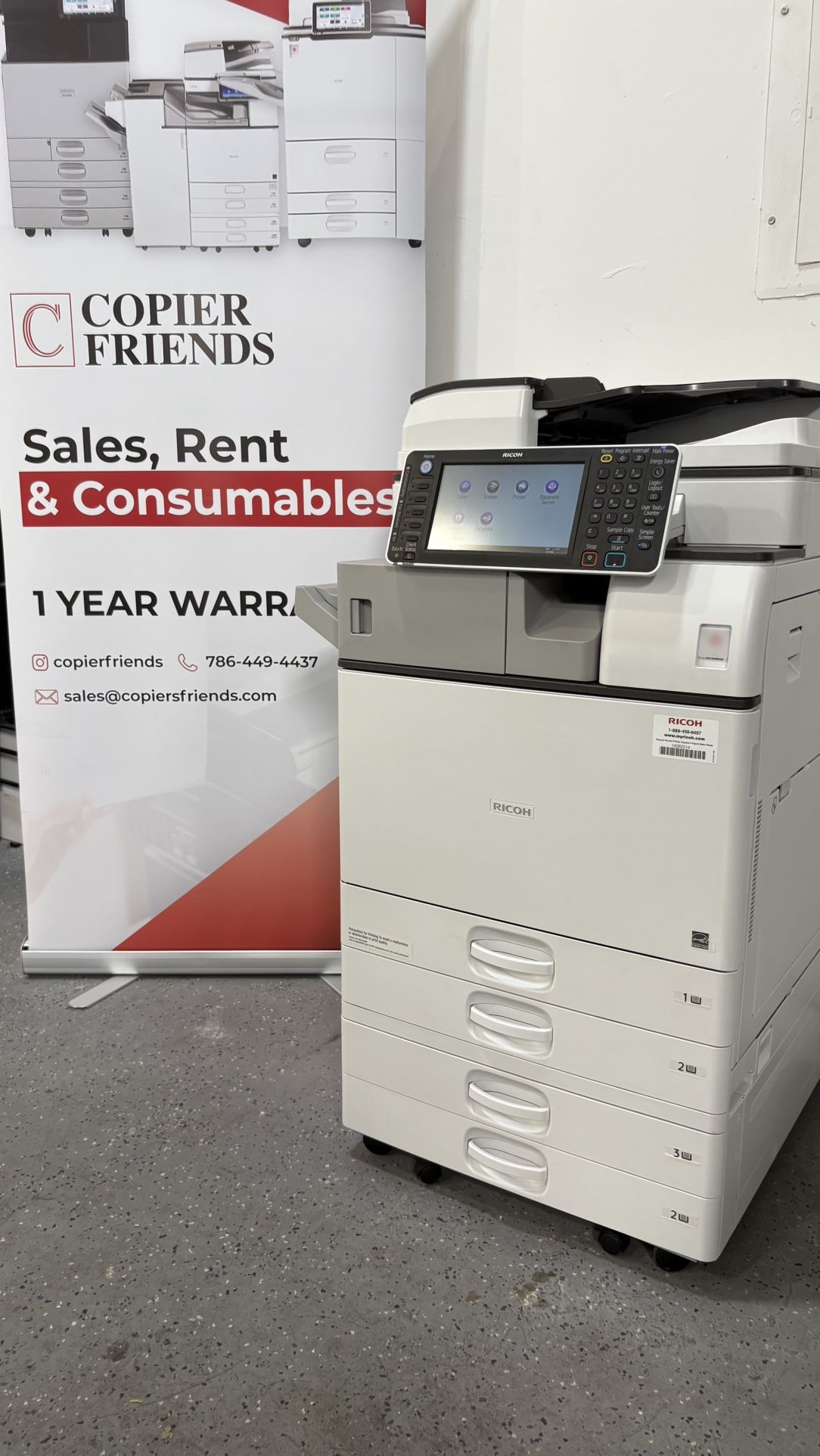 Office Printer Ricoh Mp 2554 Copier Machine Laser