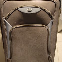 Brown/ Taupe Bass Suitcase 