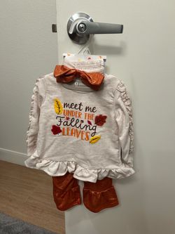 New girls 9 Mon. 3 piece Fall outfit
