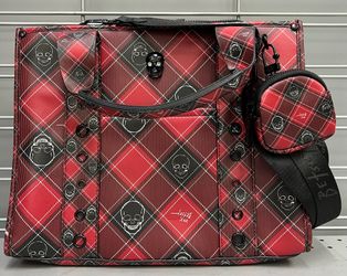 Betsey Johnson Spooky Skull Tote Bag