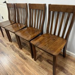 Set Of - 4 Solid Wood Dinning Chair 