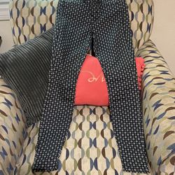 Black N White Pattern Pants Size 3
