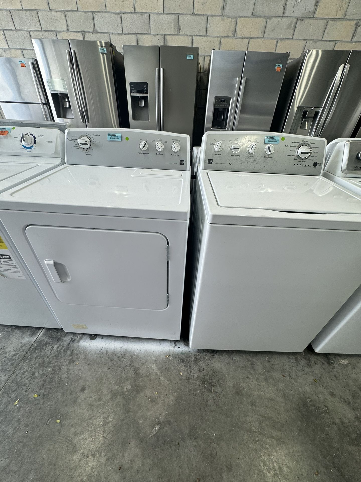 Kenmore Set Washing Machine & Electric Dryer
