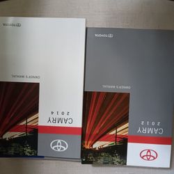 2012 And 2014 Toyota Camry Manual Books 