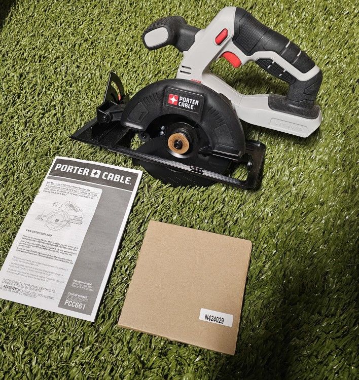 Porter Cable 20V Max Lithium Ion 5-1/2" Circular Saw Tool Only NEW