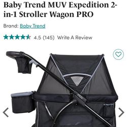 Baby Trend MUV Expedition 2-in-1 Stroller Wagon PRO

