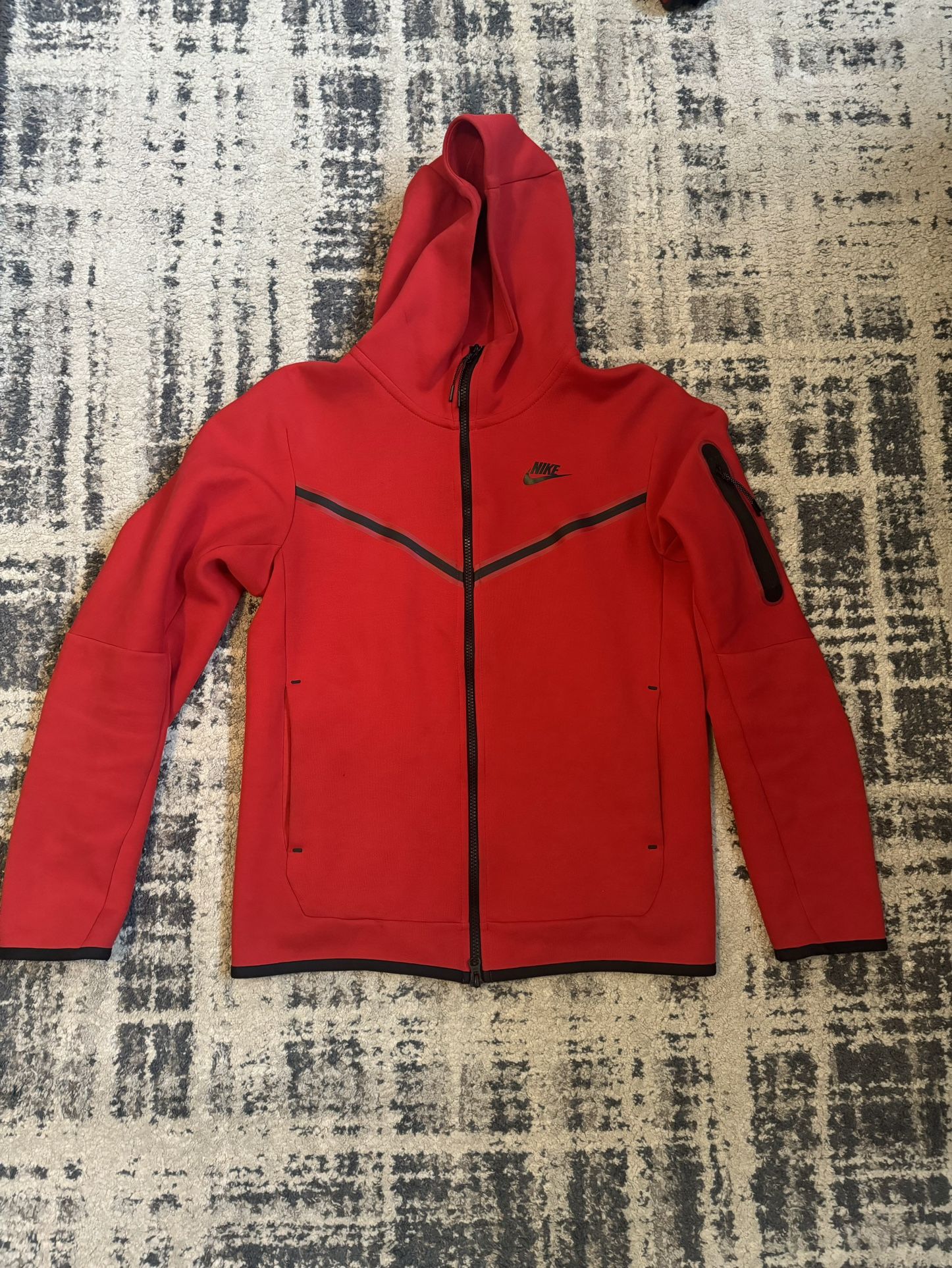 Nike Sportswear Tech Fleece Full Zip Hoodie - University Red