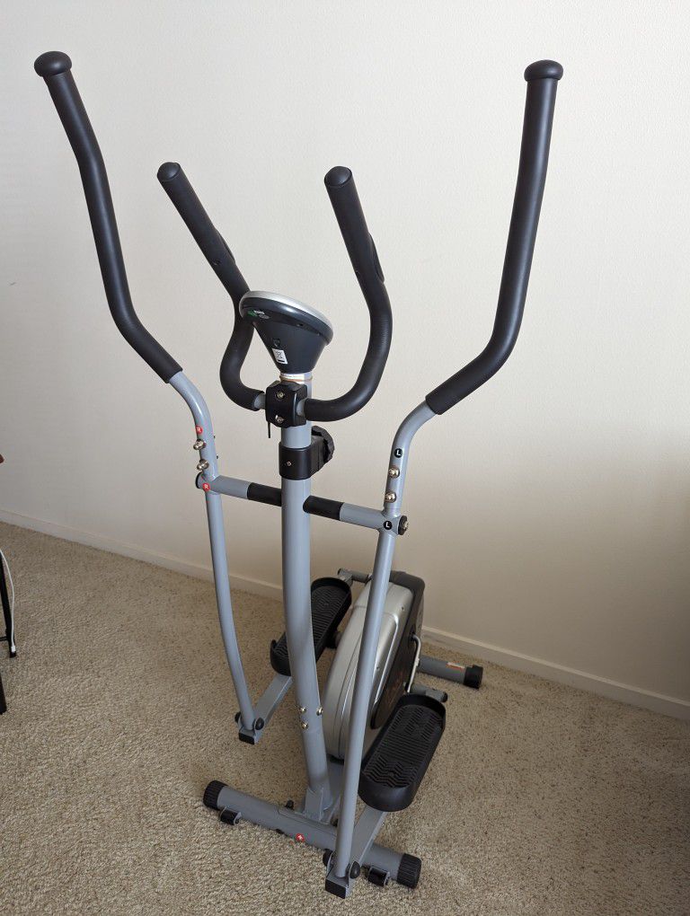 Sunny Health And Fitness Legacy Stepping Elliptical Machine 