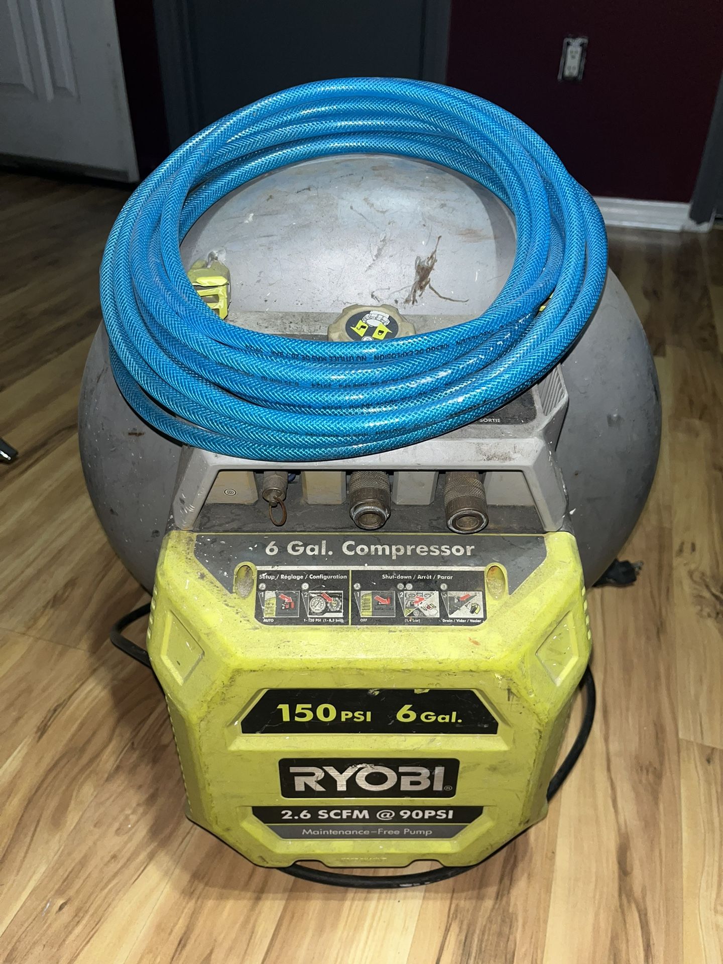 Ryobi Compressor With Hose