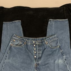  Levi Strauss 501xx 42x32 Men’s Blue Jeans 100% Cotton 