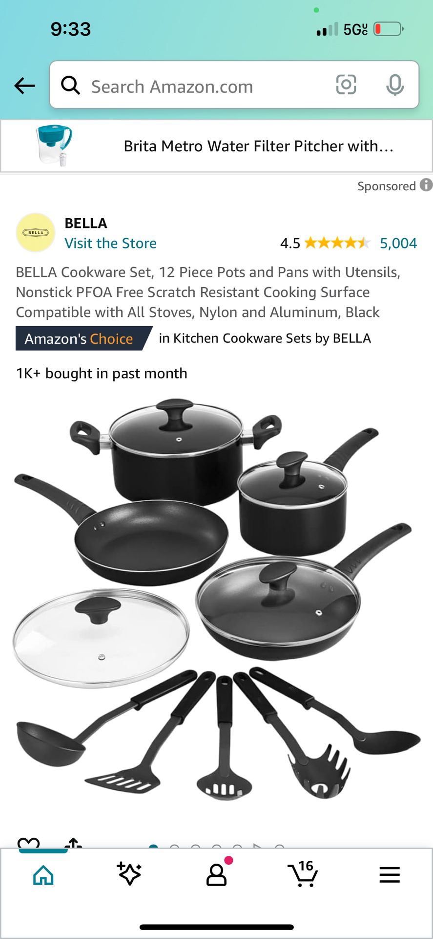 12 Peice Amazon Pot And Pan Set 