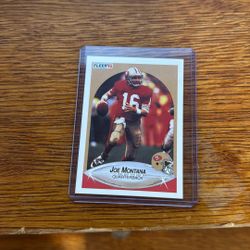 Joe Montana 1990 Fleer Card