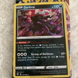 Darkness Ablaze Darkrai Holo Card