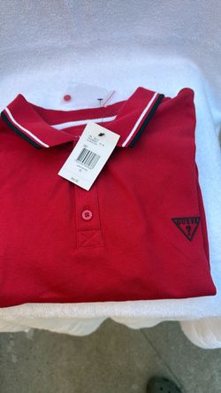 Guess Men's Red Polo Shirt XL
