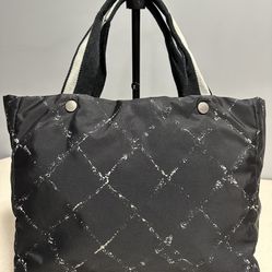 Chanel Travel Ligne Quilted Nylon Tote