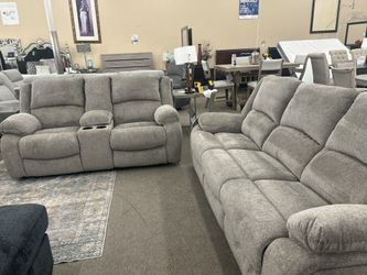 sofa and love with recliners 999.00