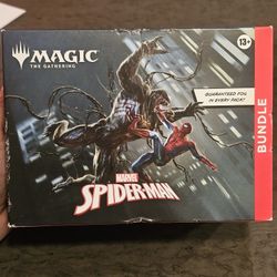 Magic The Gathering MTG Marvel Spider Man Bundle Box! New Factory Sealed! 9 Play Booster Packs! 