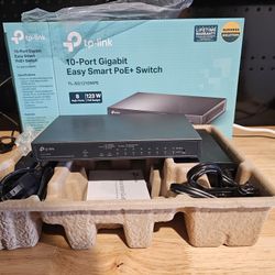TPLink TL-SG1210MPE Network Switch