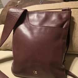 Radley London Brown Leather Crossbody Bag Shoulder Bag 11" X 9: