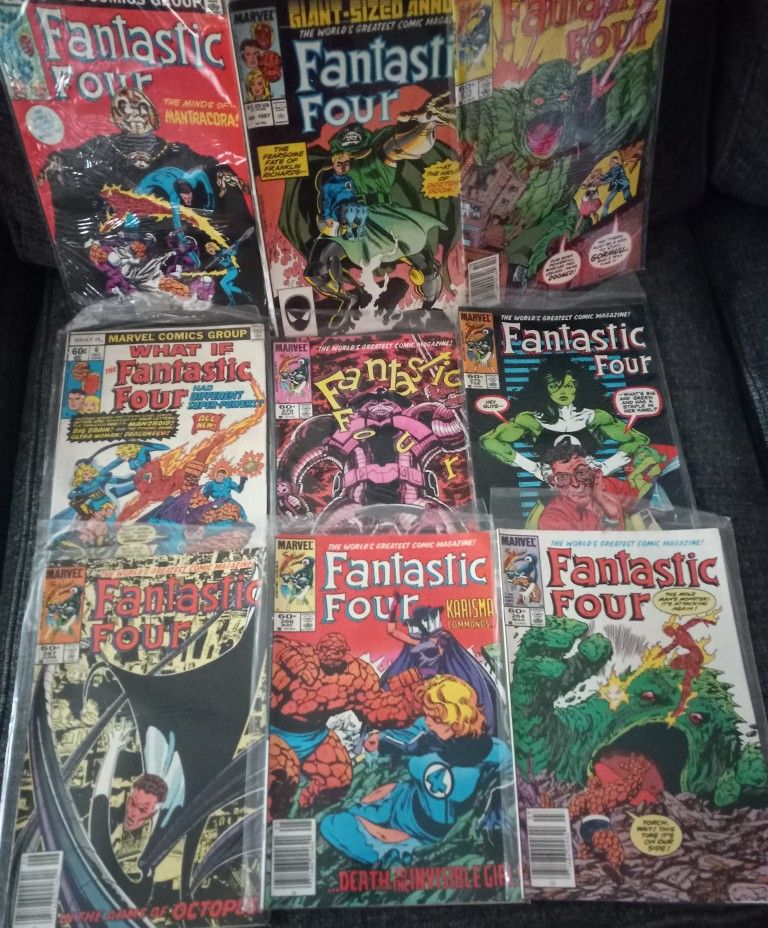 1980s Lot Of 23 Fantastic Four Comic Books