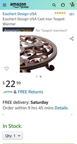 Cast Iron Teapot Warmer