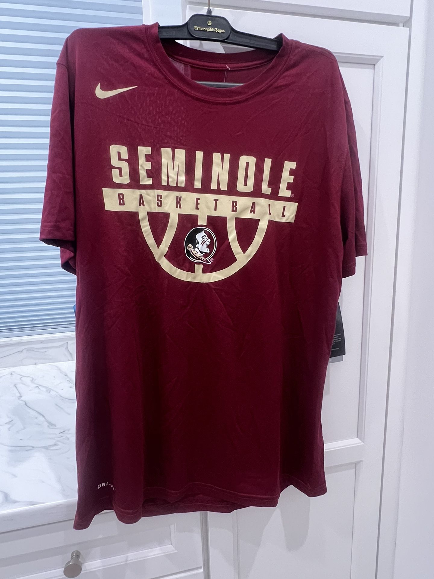 Nike Florida State Seminole FSU Basketball Tee Size Large