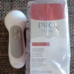 Oil of Olay ProX Advanced facial cleansing device with 2 new replacement brush heads