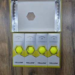 New Callaway Supersoft Golf Balls - Yellow