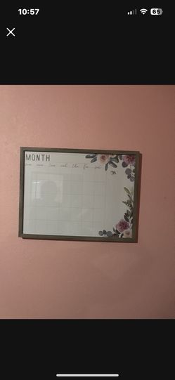 White Board Calendar 